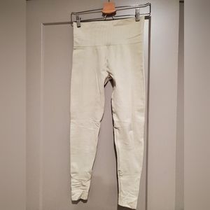 SET ACTIVE Cream Tan leggings size M